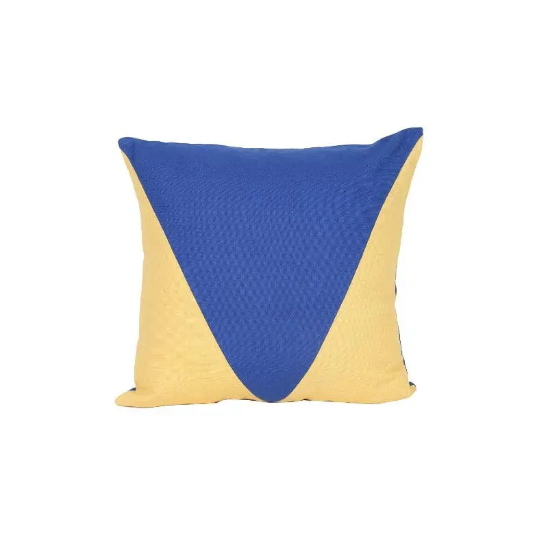 Acute Triangles Cotton Cushion Covers | Set of 3 | 16 x 16 inches