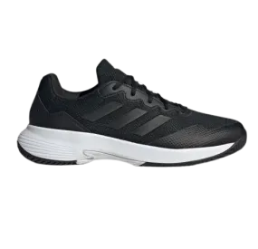 Adidas Men's Gamecourt 2.0 Tennis Shoes - Core Black / Grey Four