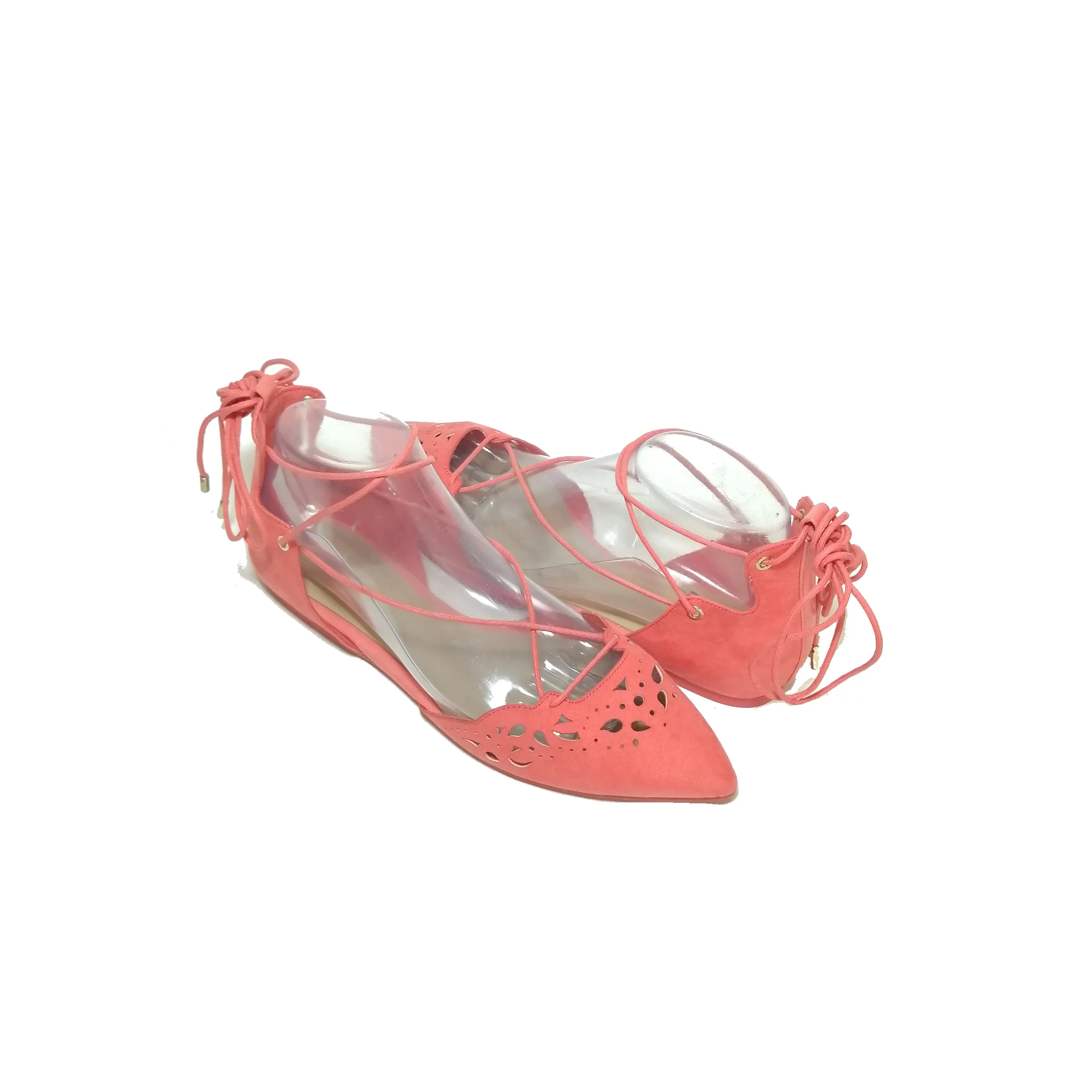 ALDO Coral Suede HARMONY Tie-up Flats | Like New |