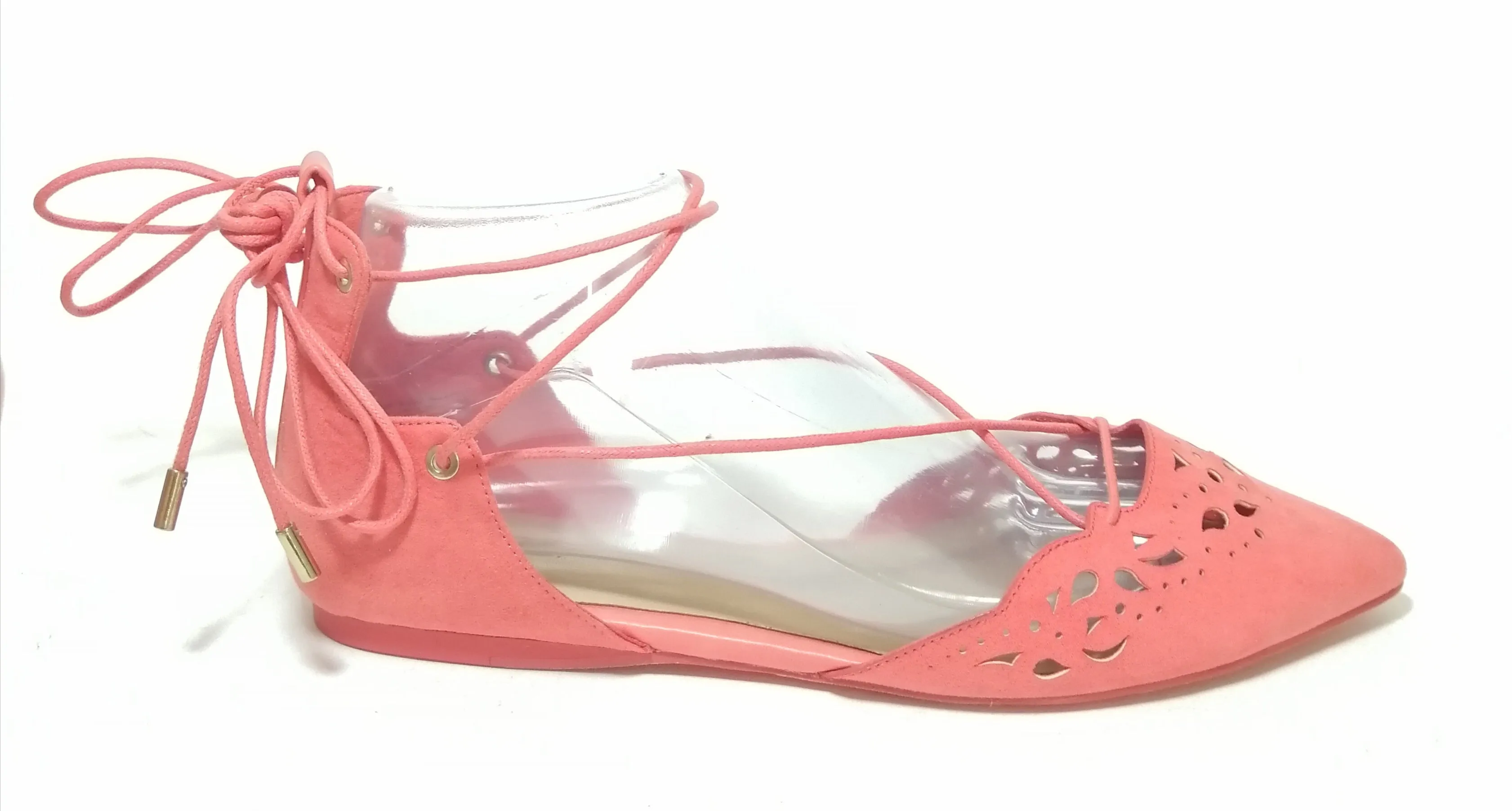 ALDO Coral Suede HARMONY Tie-up Flats | Like New |