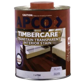 Apco Timbercare Transtain Transparent Stain Walnut 1L