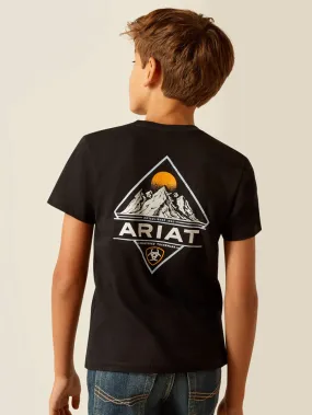 Ariat 10051431 Kids DMND Mountain T-Shirt Black