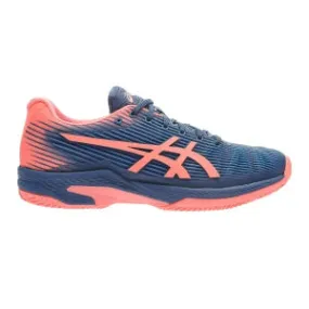 Asics Gel-Solution Speed FF Clay  Womens (Herringbone) Grand Shark/Papaya