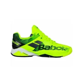 Babolat Propulse Fury Clay Men Neon Yellow Black Tennis & Padel Shoes