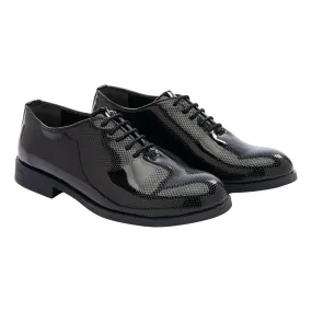 Black Closed Lace Dress Shoes