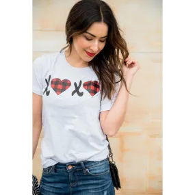 Buffalo Plaid XOXO Graphic Tee