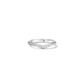 Constance Wedding Band 18ct White Gold - Diamond Pavé