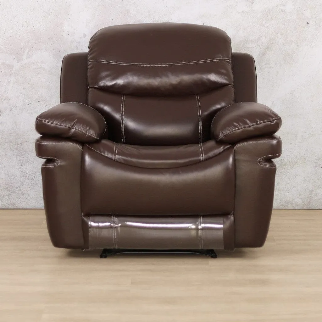 Geneva 1 Seater Leather Recliner