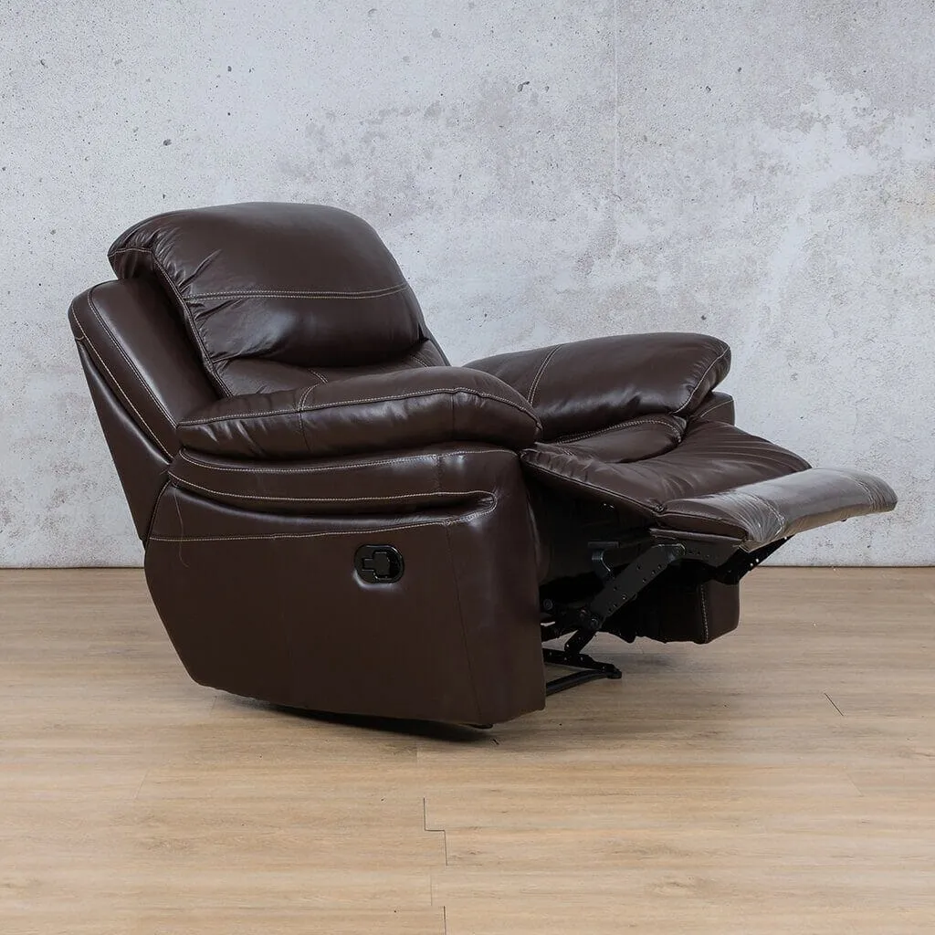 Geneva 1 Seater Leather Recliner