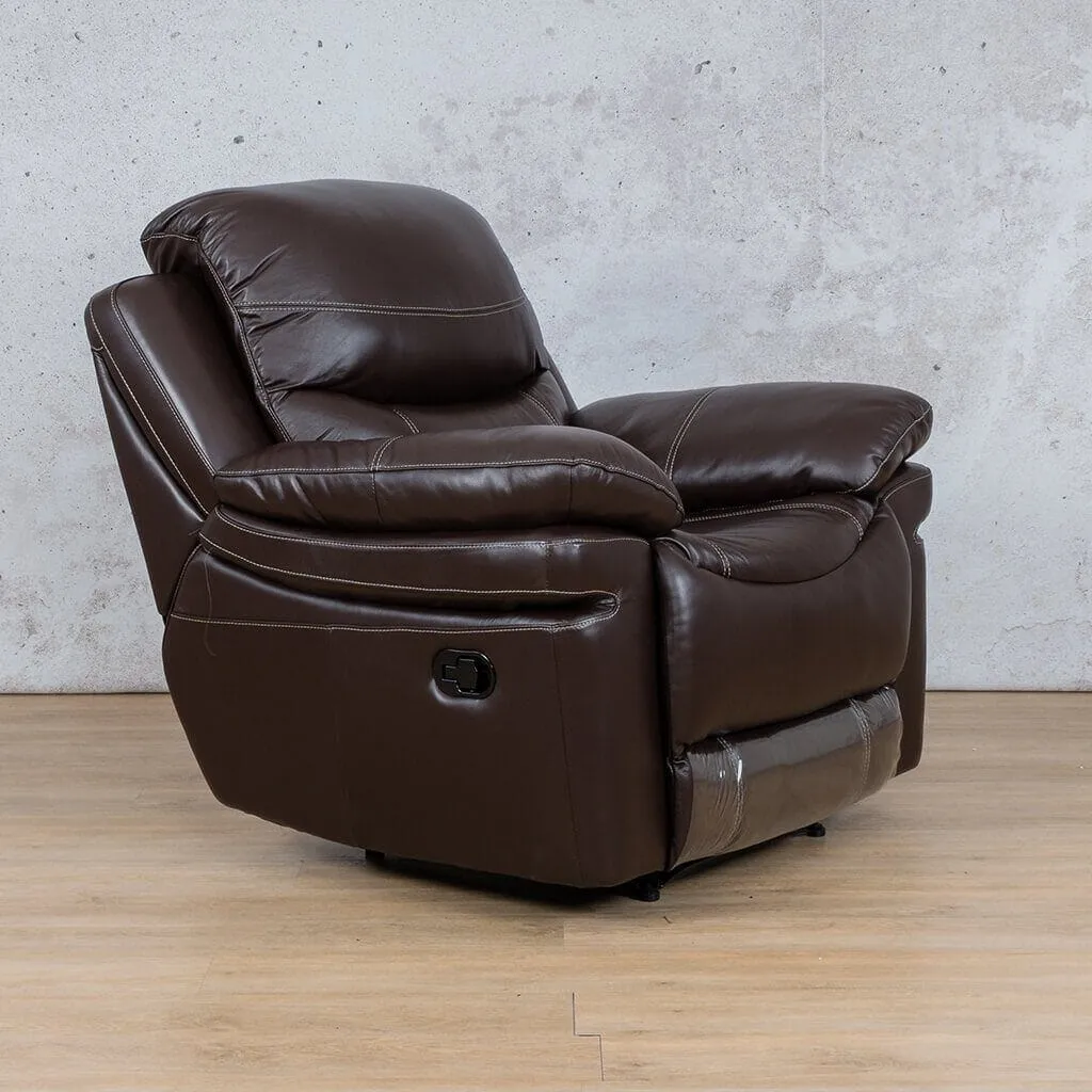 Geneva 1 Seater Leather Recliner