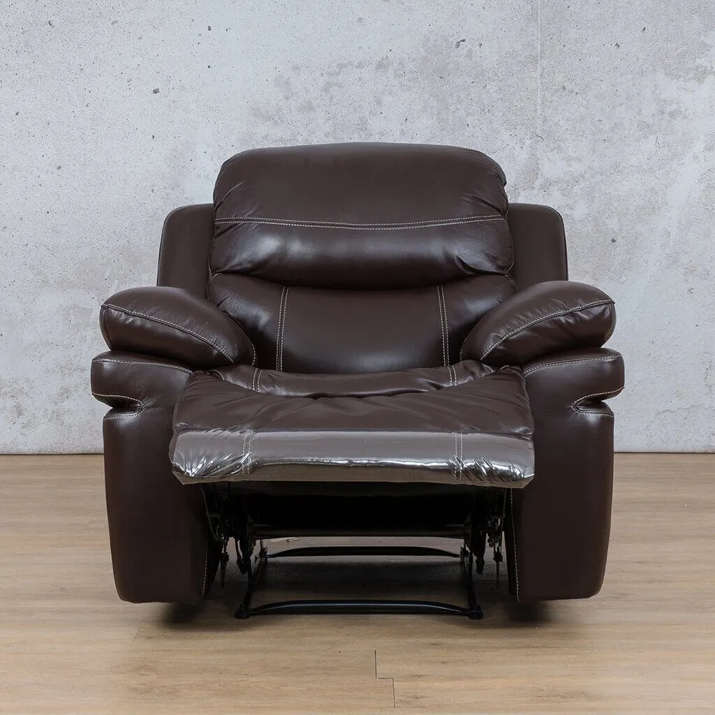 Geneva 1 Seater Leather Recliner