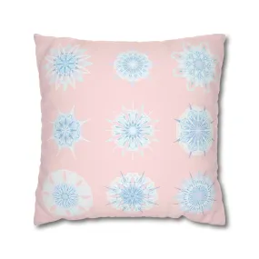 Handmade Mandala Art Pillowcase - Christmas Snowflake Design