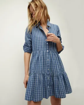 Jemila Plaid Cotton Shirtdress