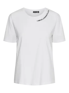 PCMINNE T-Shirt - Bright White