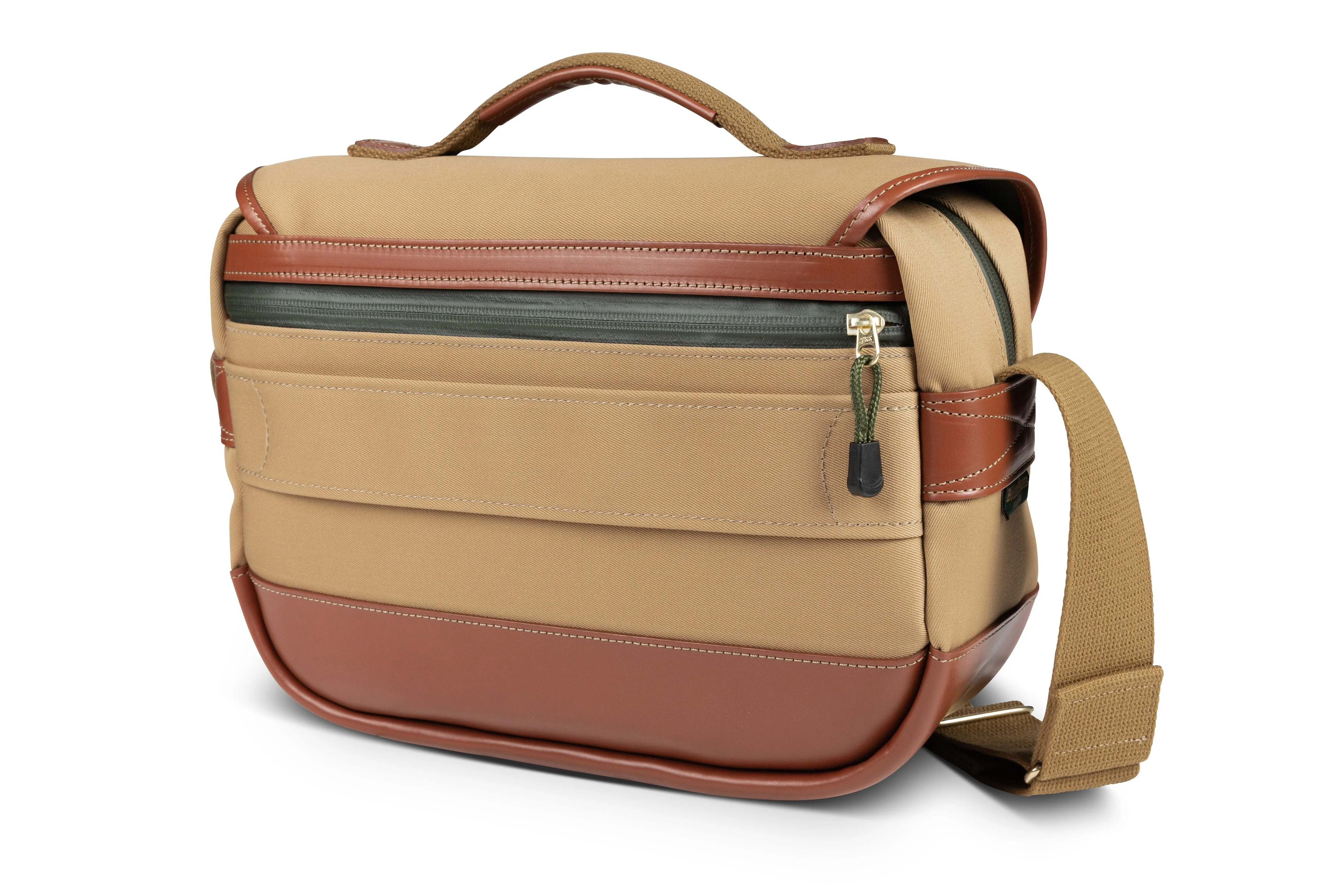 Test Bag Camera/Tablet Bag - Khaki Canvas / Tan Leather