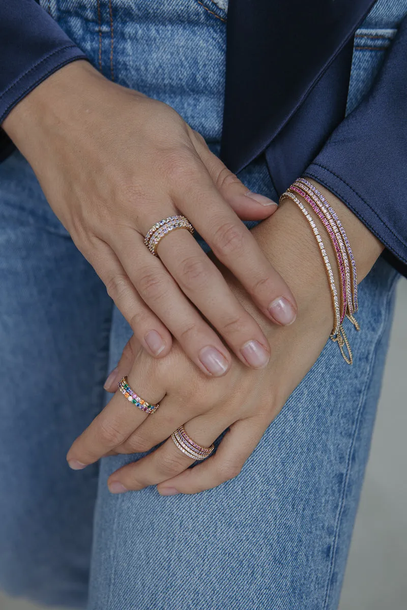 THIN TENNIS BRACELET GOLD