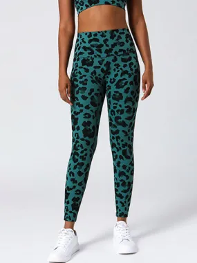 Women's High Waist Leopard Print Fitness Leggings